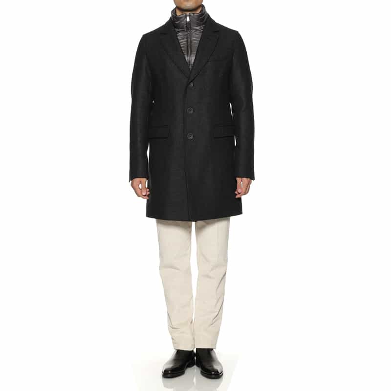 HERNO HERNO＜ヘルノ＞ チェスターフィールドコート DARK GRAY