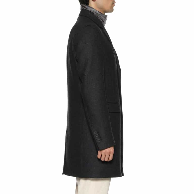 HERNO HERNO＜ヘルノ＞ チェスターフィールドコート DARK GRAY