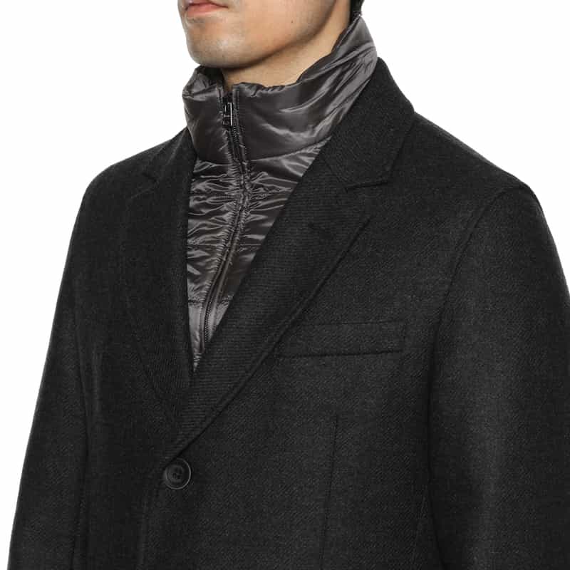 HERNO HERNO＜ヘルノ＞ チェスターフィールドコート DARK GRAY