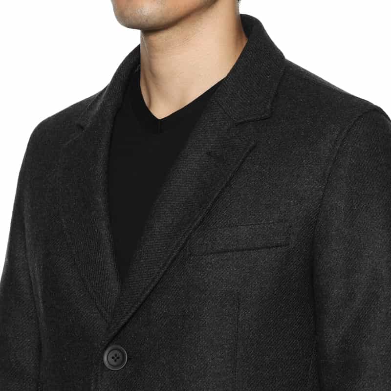 HERNO HERNO＜ヘルノ＞ チェスターフィールドコート DARK GRAY