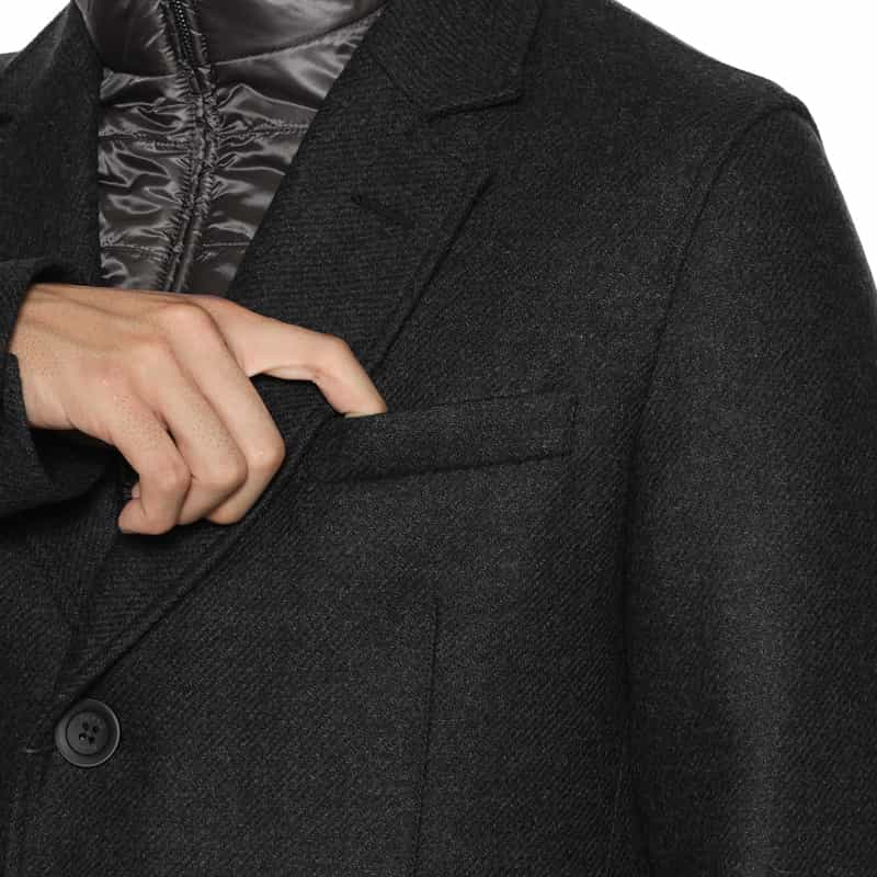 HERNO HERNO＜ヘルノ＞ チェスターフィールドコート DARK GRAY