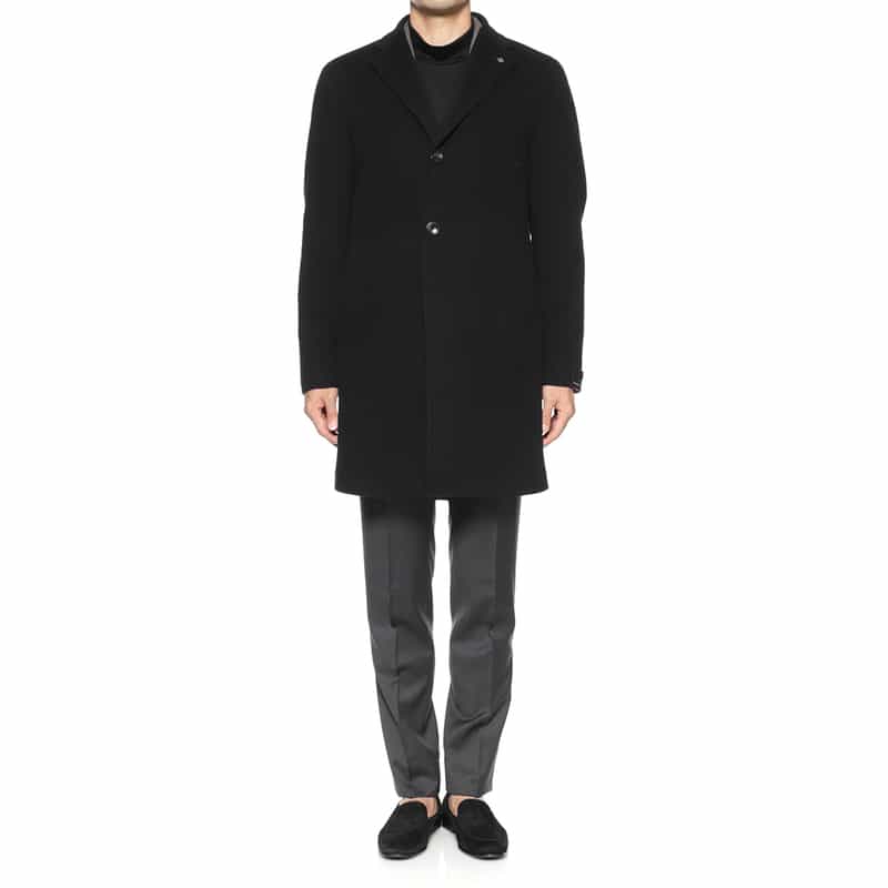 TAGLIATORE TAGLIATORE＜タリアトーレ＞ チェスターコート BLACK