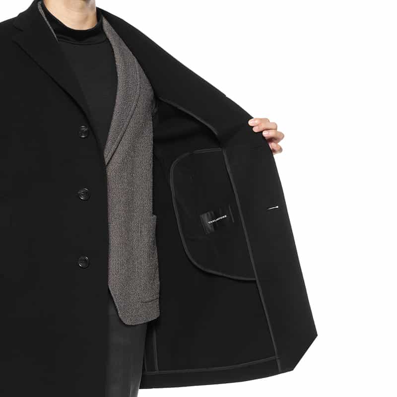 TAGLIATORE TAGLIATORE＜タリアトーレ＞ チェスターコート BLACK