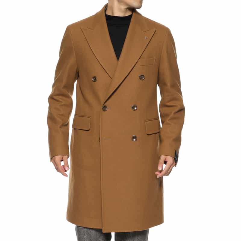 TAGLIATORE TAGLIATORE＜タリアトーレ＞ ダブルブレストチェスターコート CAMEL