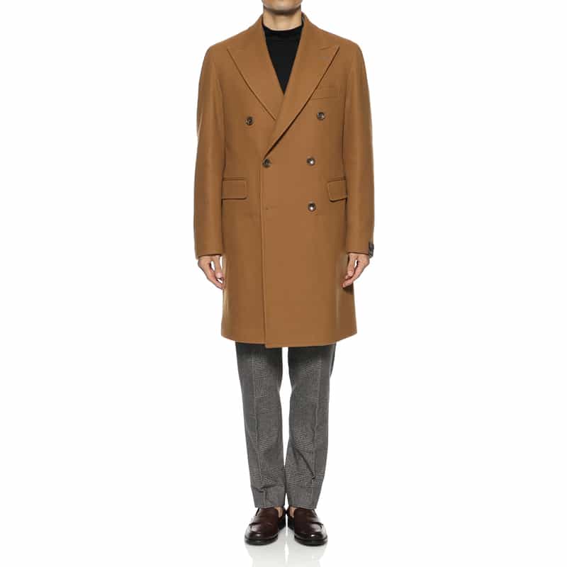 TAGLIATORE TAGLIATORE＜タリアトーレ＞ ダブルブレストチェスターコート CAMEL