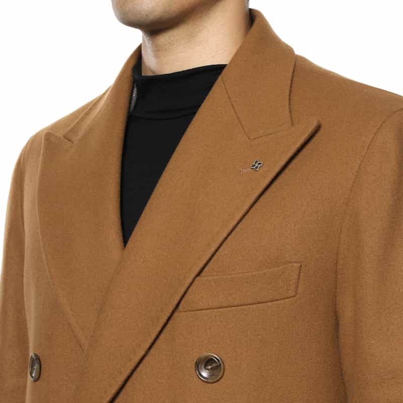TAGLIATORE TAGLIATORE＜タリアトーレ＞ ダブルブレストチェスターコート CAMEL