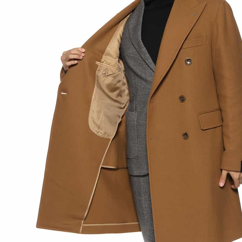 TAGLIATORE TAGLIATORE＜タリアトーレ＞ ダブルブレストチェスターコート CAMEL