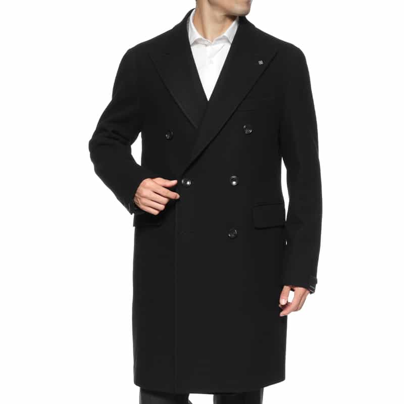 TAGLIATORE TAGLIATORE＜タリアトーレ＞ ダブルブレストチェスターコート BLACK