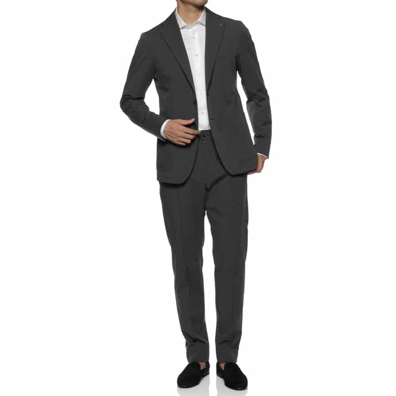 TAGLIATORE TAGLIATORE＜タリアトーレ＞ セットアップ ストレッチ素材テーラードジャケット "DAKAR" GRAY