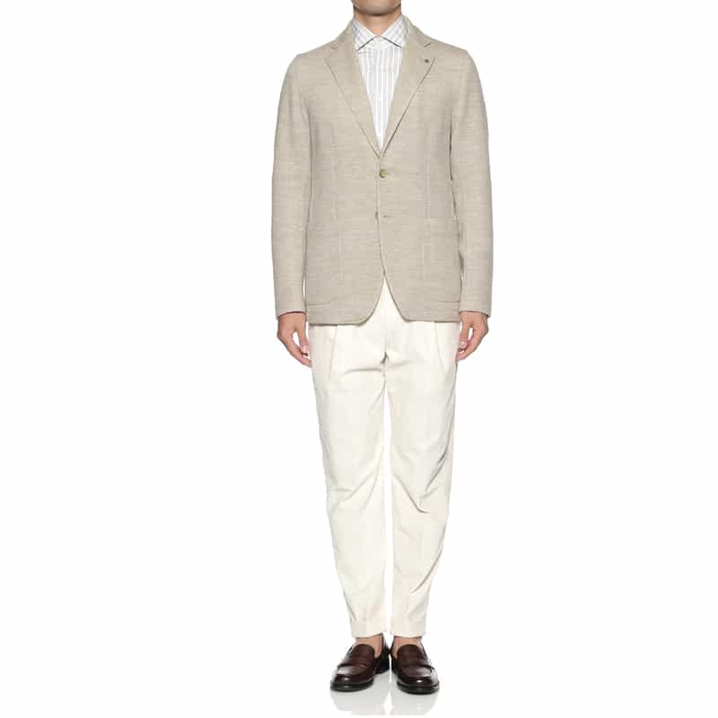 TAGLIATORE TAGLIATORE＜タリアトーレ＞ ニットジャケット"G-LIGHT" IVORY