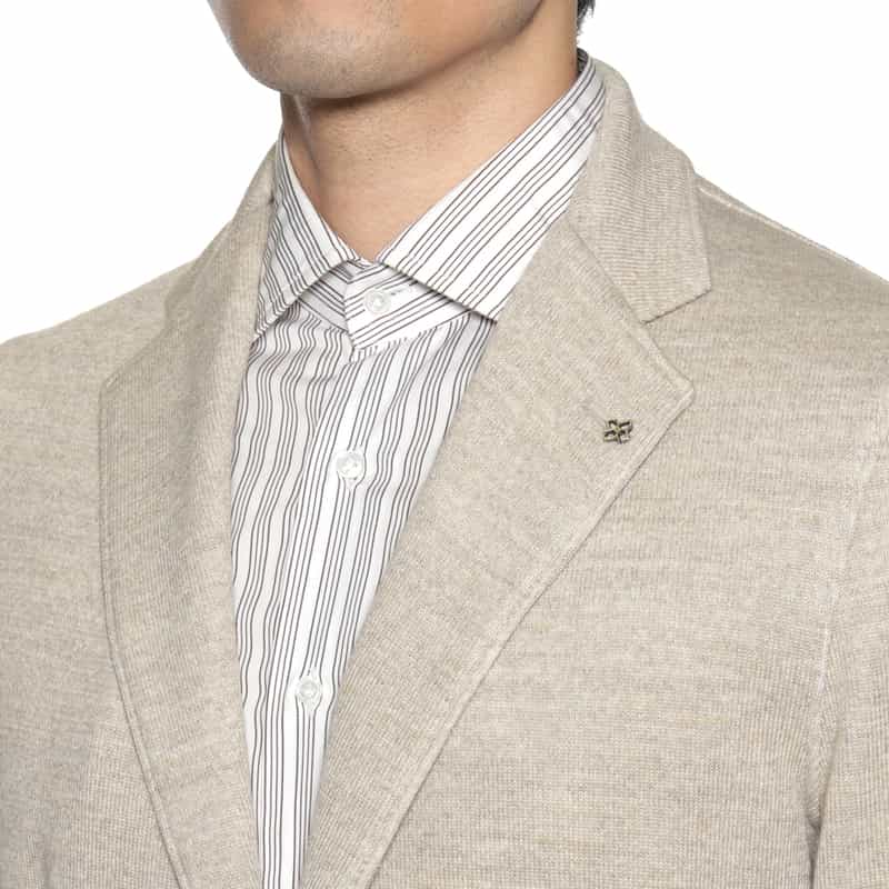 TAGLIATORE TAGLIATORE＜タリアトーレ＞ ニットジャケット"G-LIGHT" IVORY