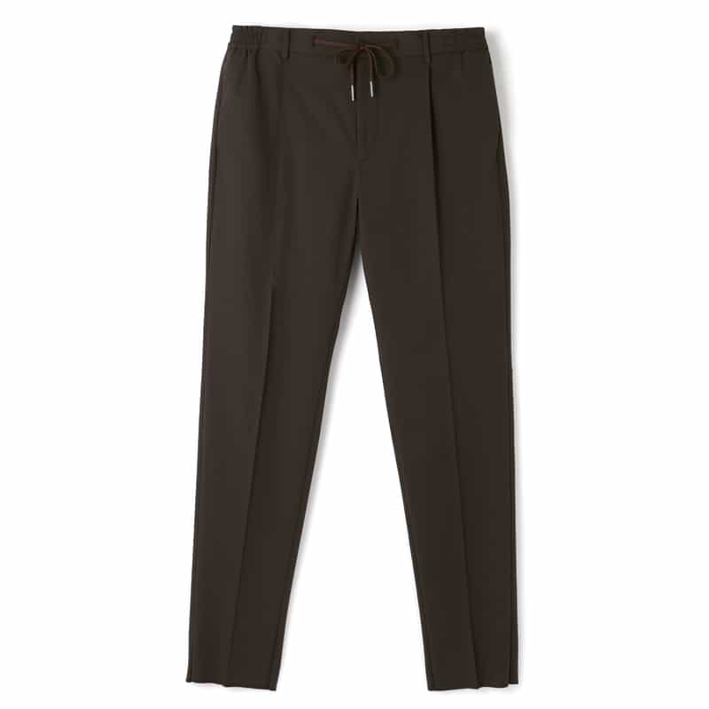TAGLIATORE TAGLIATORE＜タリアトーレ＞ バーニーズ　ニューヨーク限定 セットアップストレッチ素材パンツ "NEWMAN" DARK BROWN