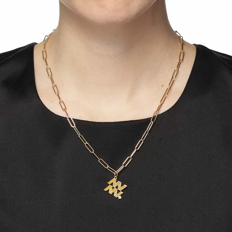 LA SOEUR LA SOEUR＜ラ スール＞ スターサインチャーム（みずがめ座） GOLD