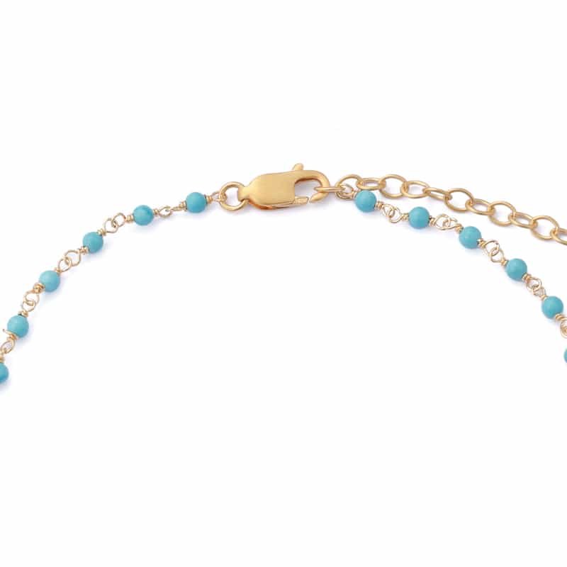 LA SOEUR LA SOEUR＜ラ スール＞ ネックレス （グリーンアメシスト×ハウライトターコイズ） GOLD