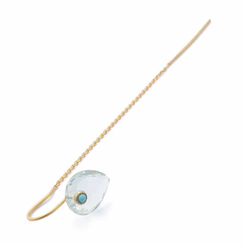 LA SOEUR LA SOEUR＜ラ スール＞ ピアス （グリーンアメシスト×ハウライトターコイズ） GOLD