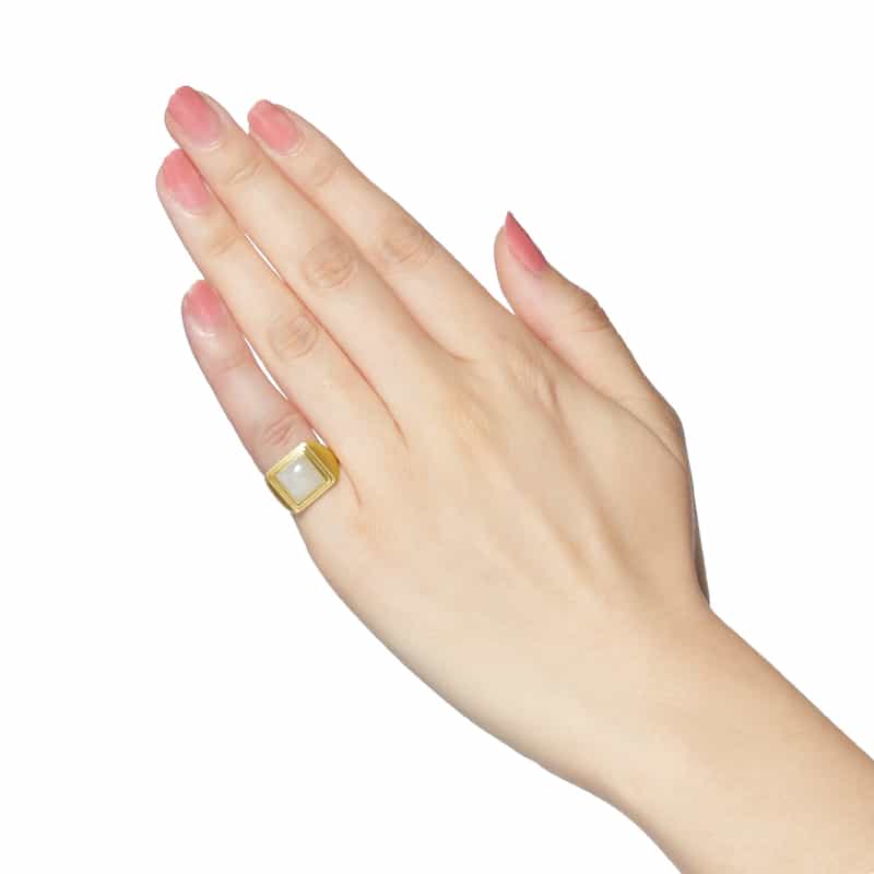 LA SOEUR LA SOEUR＜ラ スール＞ ピンキーリング （ムーンストーン） GOLD