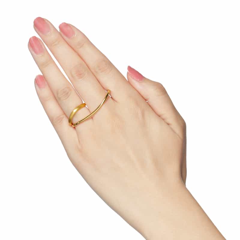 LA SOEUR LA SOEUR＜ラ スール＞ ダブルフィンガーリング GOLD