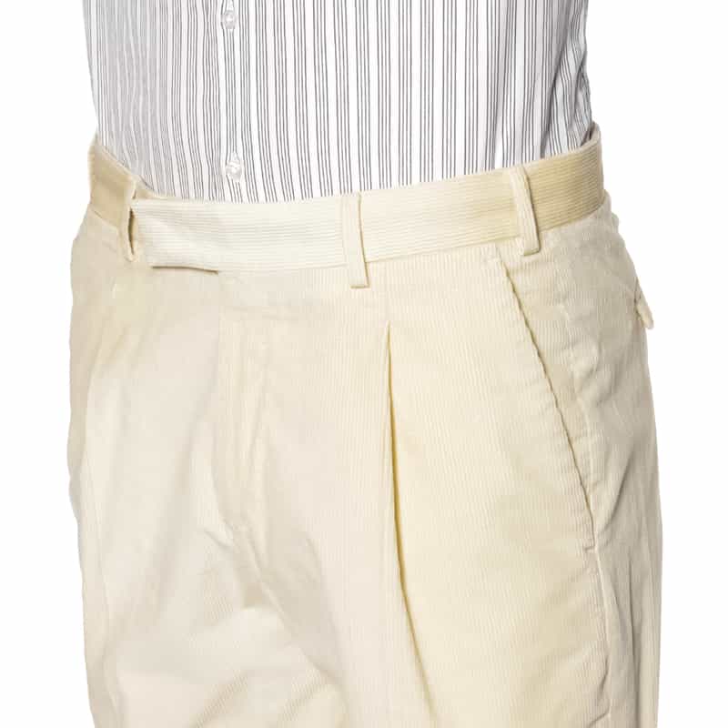 PT TORINO PT TORINO＜ピーティー トリノ＞ コーデュロイ素材ストレートパンツ"REBEL FIT" WHITE