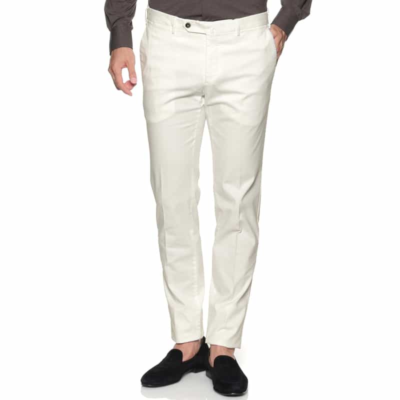 PT TORINO PT TORINO＜ピーティー トリノ＞ テーパードパンツ"SUPER SLIM" WHITE