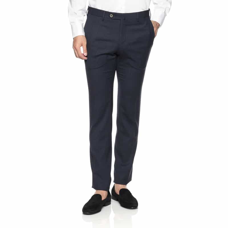 PT TORINO PT TORINO＜ピーティー トリノ＞ マイクロ千鳥柄スラックス"SUPER SLIM" NAVY