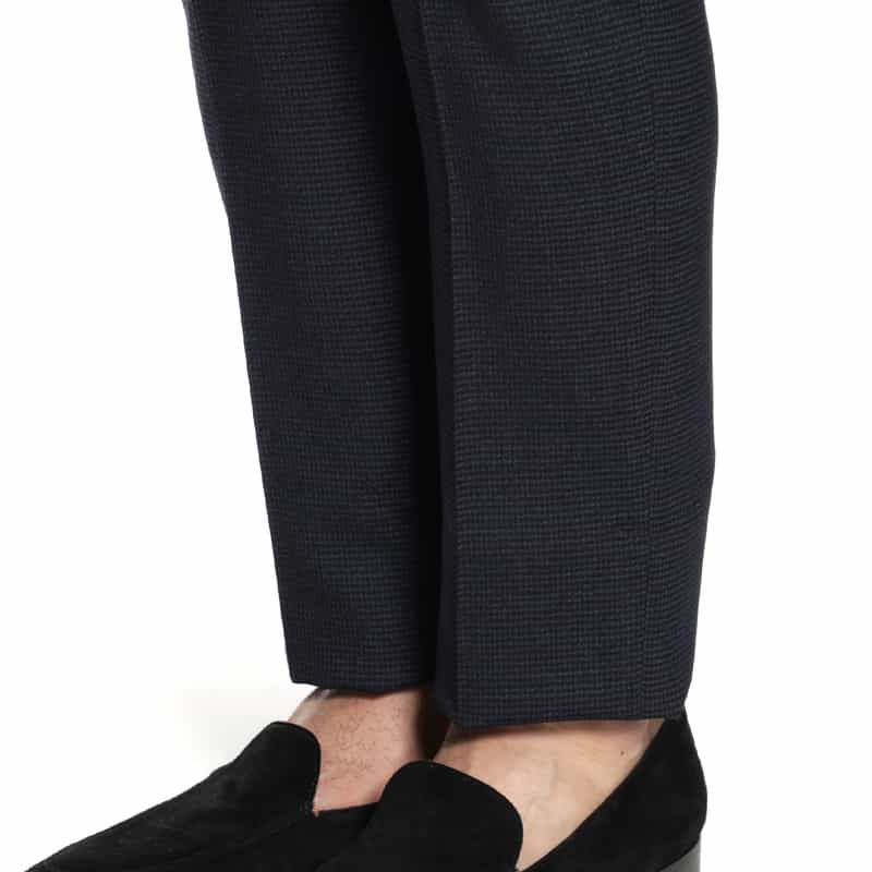 PT TORINO PT TORINO＜ピーティー トリノ＞ マイクロ千鳥柄スラックス"SUPER SLIM" NAVY