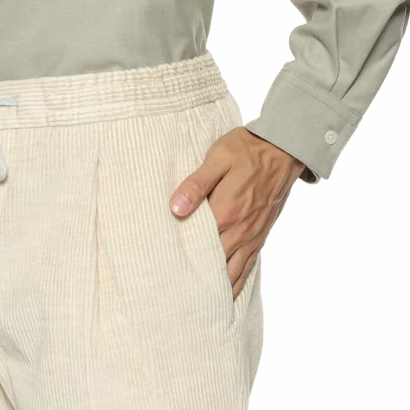 PT TORINO PT TORINO＜ピーティー トリノ＞ コーデュロイパンツ WHITE