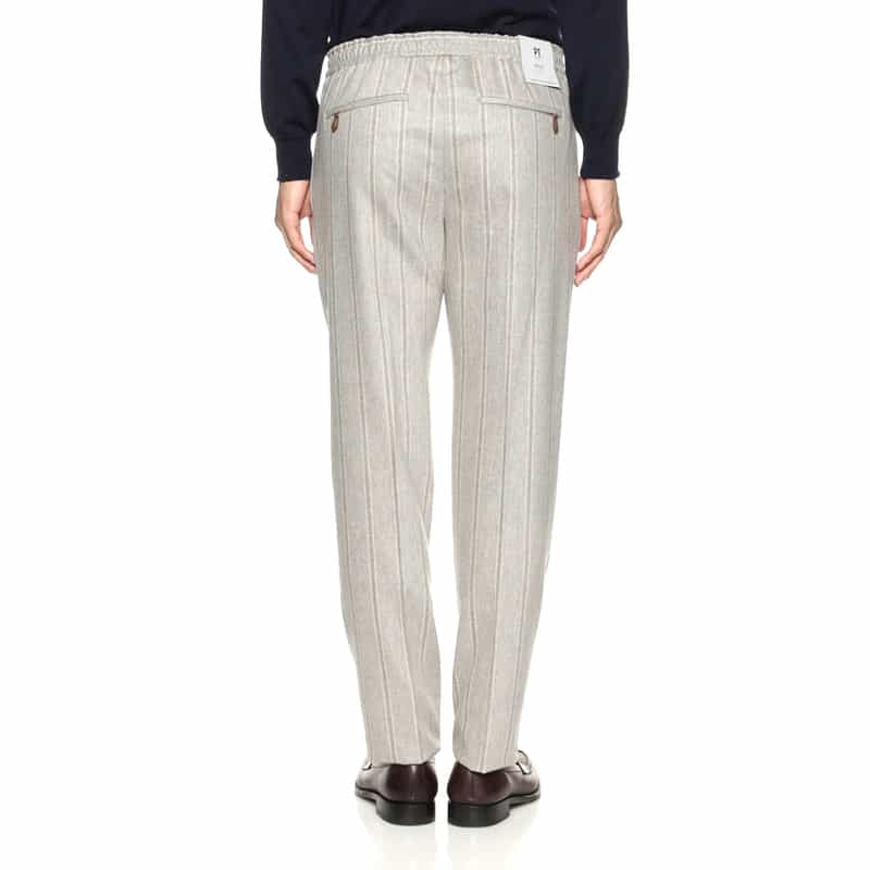 PT TORINO PT TORINO＜ピーティー トリノ＞ ストライプ柄スリムパンツ IVORY