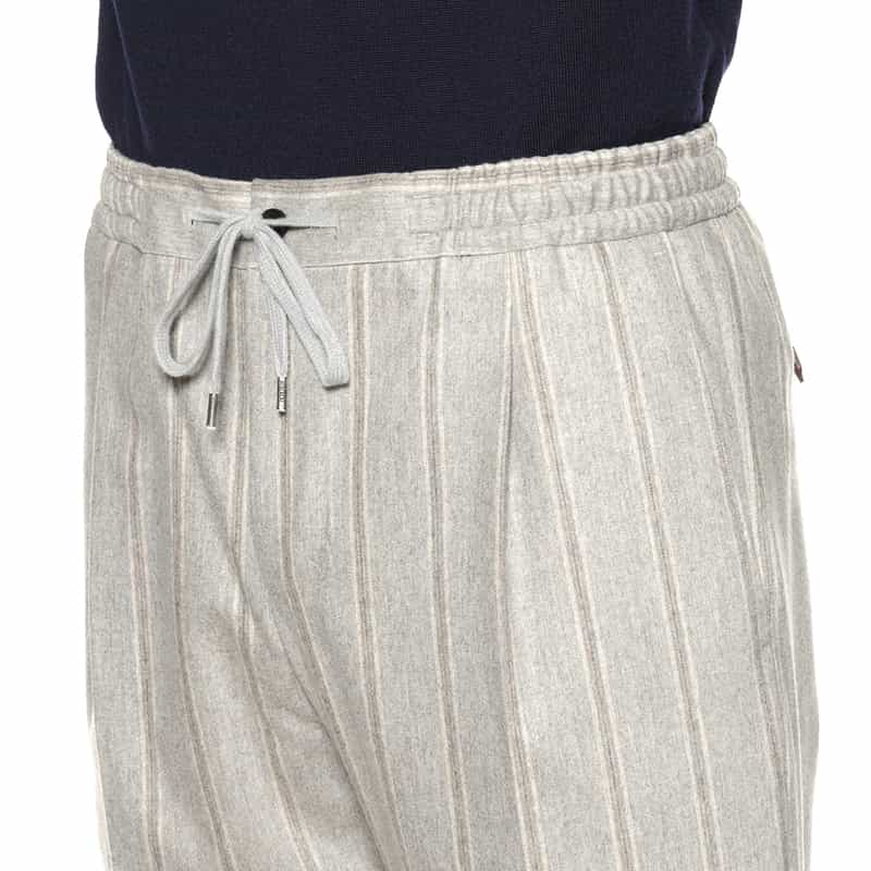 PT TORINO PT TORINO＜ピーティー トリノ＞ ストライプ柄スリムパンツ IVORY