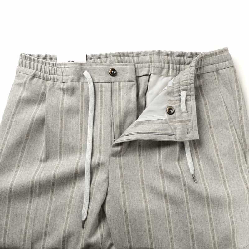 PT TORINO PT TORINO＜ピーティー トリノ＞ ストライプ柄スリムパンツ IVORY