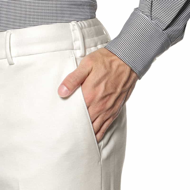 PT TORINO PT TORINO＜ピーティー トリノ＞ ストレッチパンツ"SLIM JOGGER" WHITE