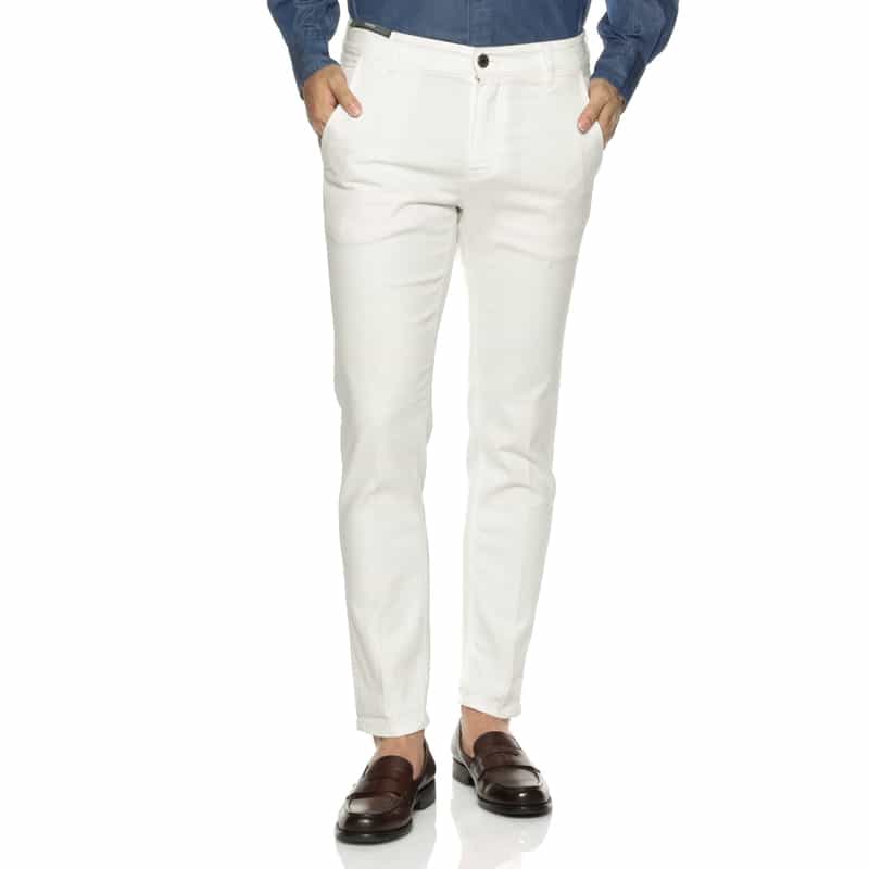 PT TORINO DENIM PT TORINO DENIM＜ピーティー トリノ デニム＞ スリムパンツ"INDIE" WHITE