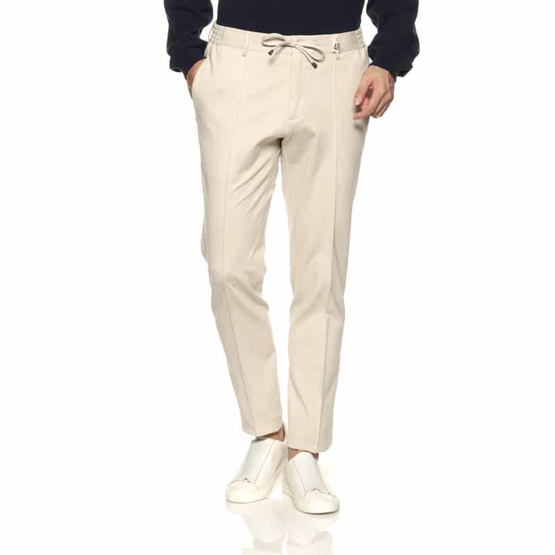 GIABSARCHIVIO GIABSARCHIVIO＜ジャブスアルキヴィオ＞ ストレッチパンツ"MASACCIO" IVORY