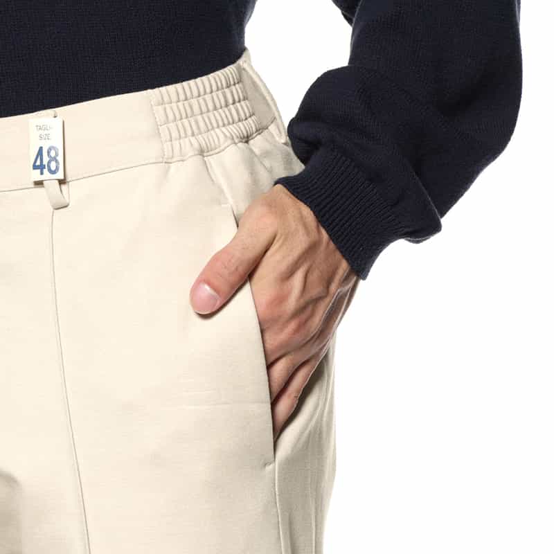 GIABSARCHIVIO GIABSARCHIVIO＜ジャブスアルキヴィオ＞ ストレッチパンツ"MASACCIO" IVORY