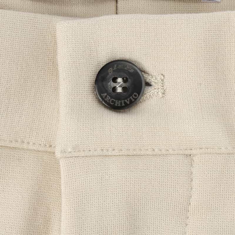 GIABSARCHIVIO GIABSARCHIVIO＜ジャブスアルキヴィオ＞ ストレッチパンツ"MASACCIO" IVORY