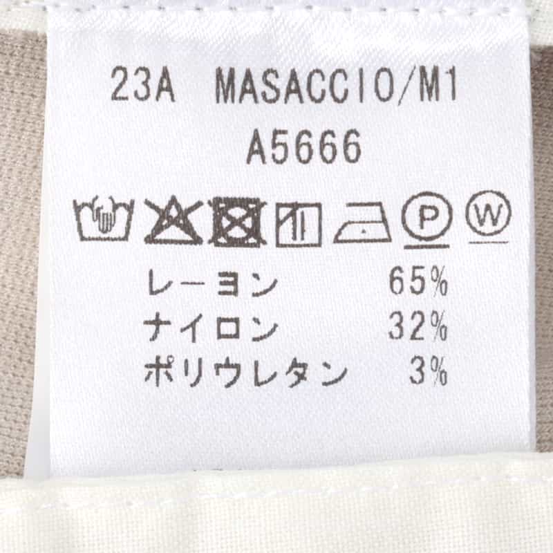 GIABSARCHIVIO GIABSARCHIVIO＜ジャブスアルキヴィオ＞ ストレッチパンツ"MASACCIO" IVORY