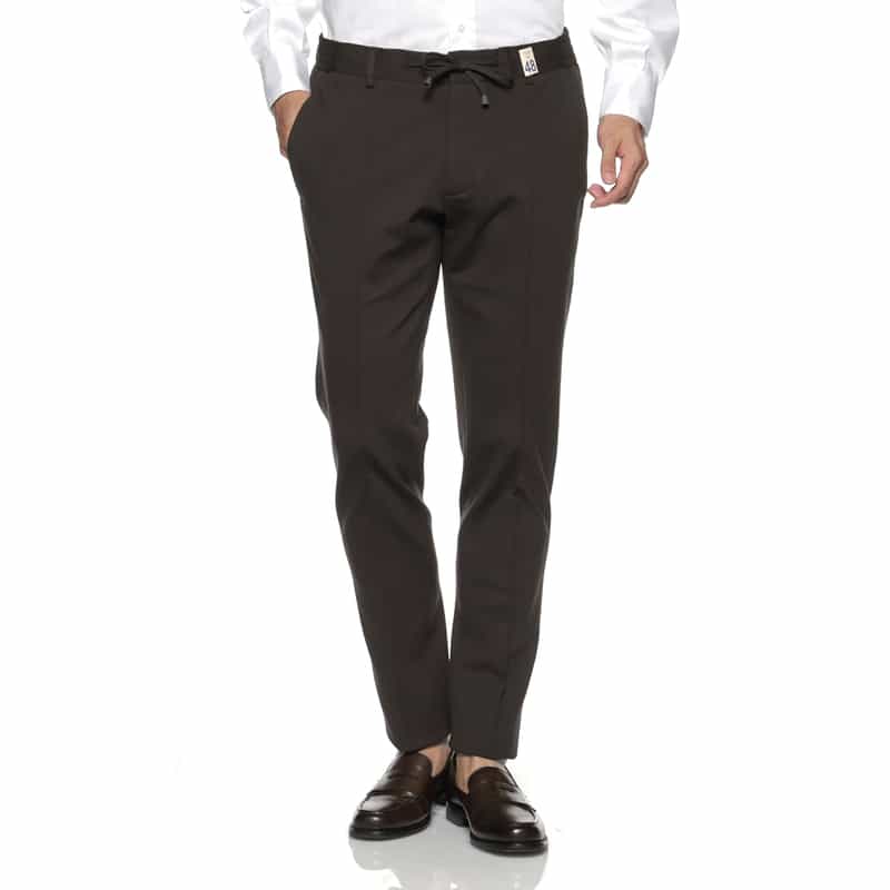 GIABSARCHIVIO GIABSARCHIVIO＜ジャブスアルキヴィオ＞ ストレッチパンツ"MASACCIO" DARK BROWN