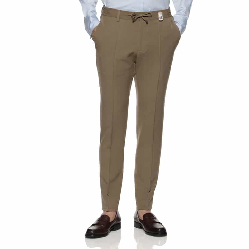 GIABSARCHIVIO GIABSARCHIVIO＜ジャブスアルキヴィオ＞ ストレッチパンツ"MASACCIO" CAMEL