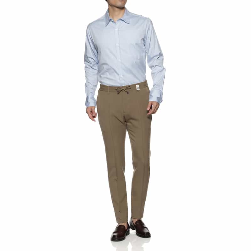 GIABSARCHIVIO GIABSARCHIVIO<ジャブスアルキヴィオ> ストレッチパンツ"MASACCIO" CAMEL