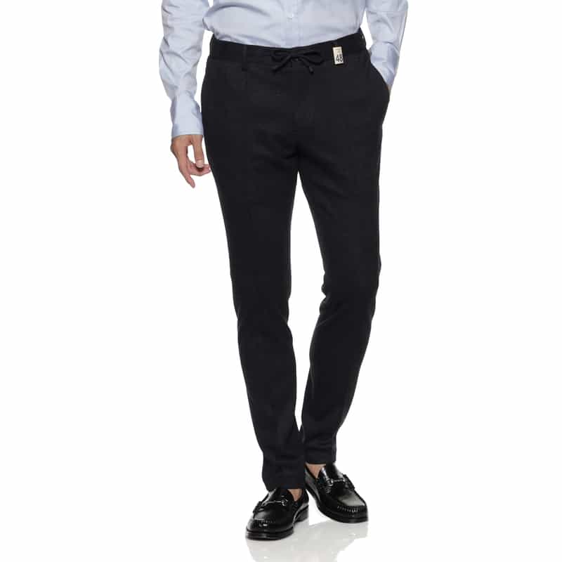 GIABSARCHIVIO GIABSARCHIVIO<ジャブスアルキヴィオ> グレンチェック柄パンツ"MASACCIO" NAVY