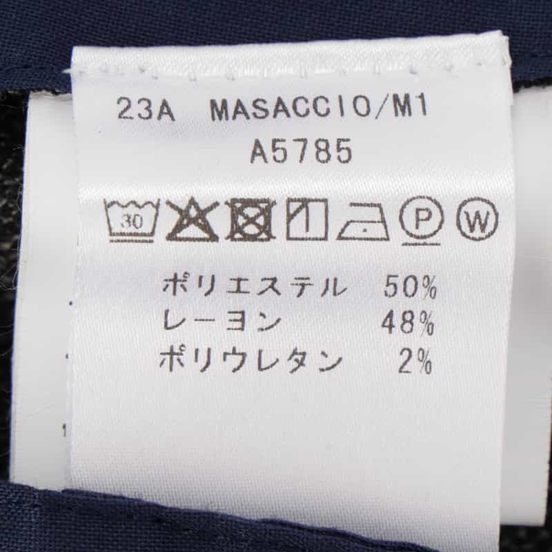 GIABSARCHIVIO GIABSARCHIVIO<ジャブスアルキヴィオ> グレンチェック柄パンツ"MASACCIO" DARK GRAY