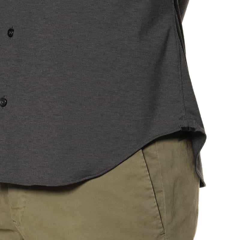 XACUS XACUS＜ザッカス＞ ソリッドシャツ DARK GRAY