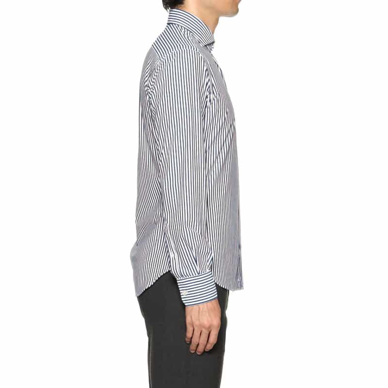 XACUS XACUS＜ザッカス＞ ストライプシャツ NAVY