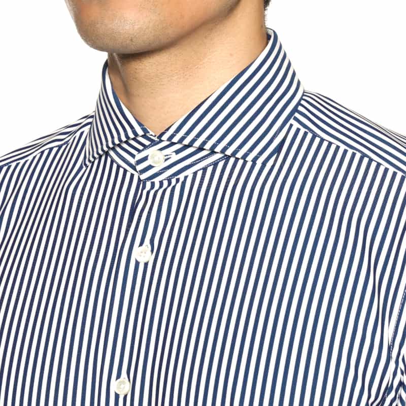 XACUS XACUS＜ザッカス＞ ストライプシャツ NAVY