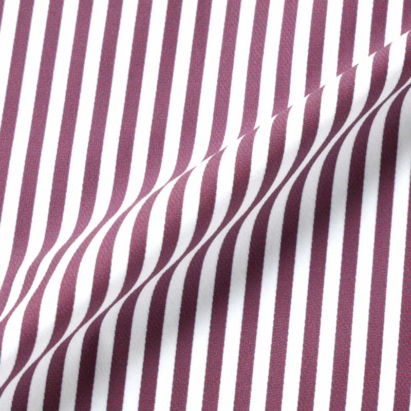 XACUS XACUS＜ザッカス＞ ストライプシャツ WINE