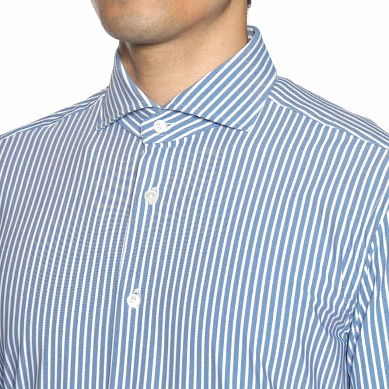 XACUS XACUS＜ザッカス＞ ストライプシャツ BLUE