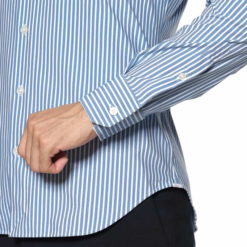 XACUS XACUS＜ザッカス＞ ストライプシャツ BLUE