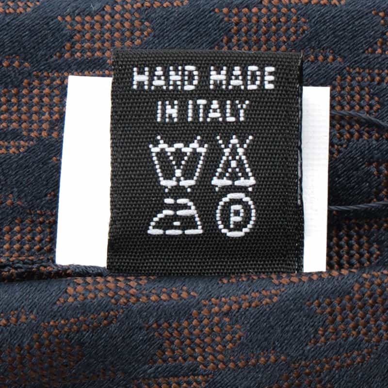 LUIGI  BORRELLI LUIGI BORRELLI＜ルイジボレッリ＞ 千鳥柄タイ BROWN