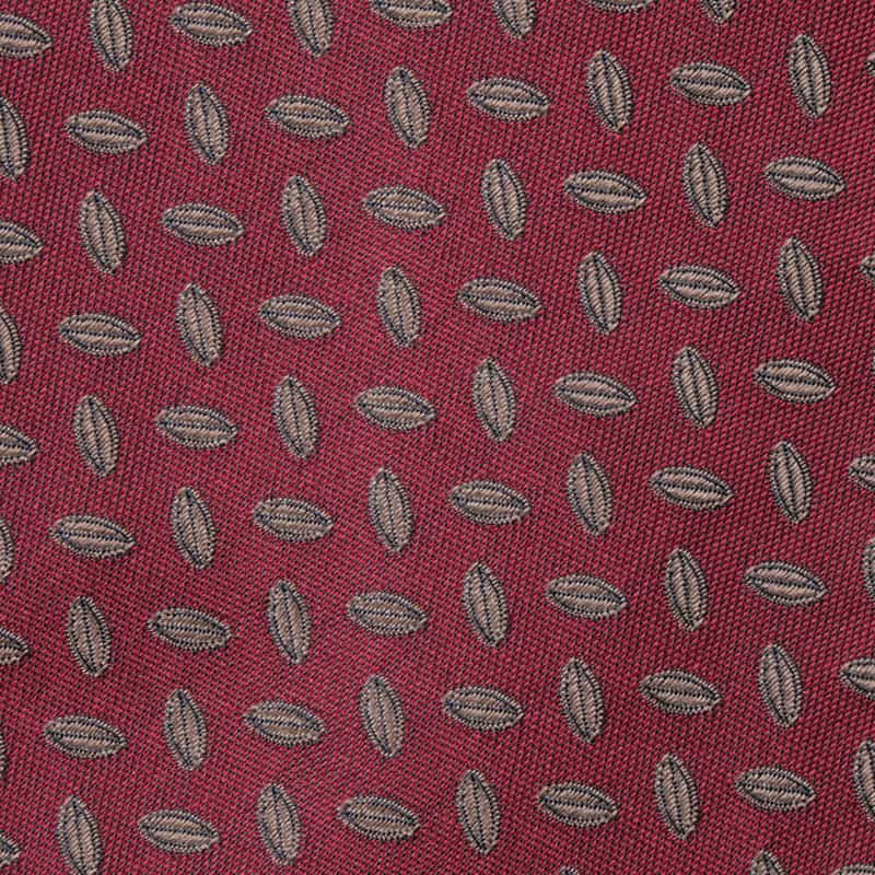 LUIGI  BORRELLI LUIGI BORRELLI＜ルイジボレッリ＞ リーフ柄タイ WINE