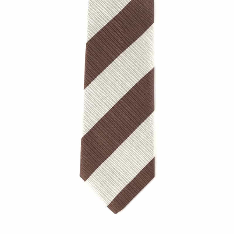 LUIGI  BORRELLI LUIGI BORRELLI＜ルイジボレッリ＞ ストライプ柄タイ WHITE