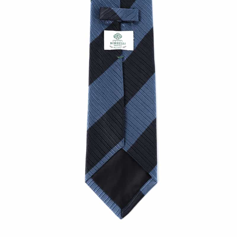LUIGI  BORRELLI LUIGI BORRELLI＜ルイジボレッリ＞ ストライプ柄タイ BLUE